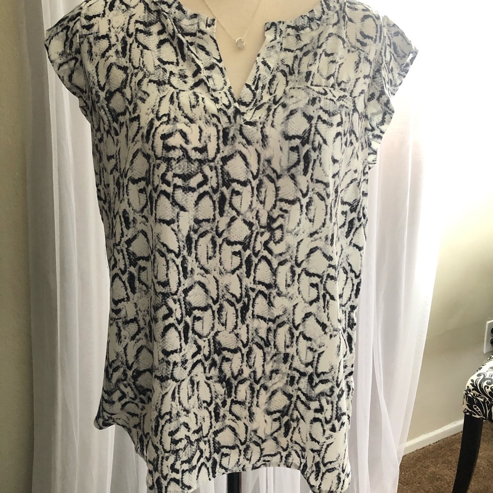 Cynthia Rowley 100% Silk Snake top